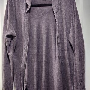 Cynthia Rowley Gray Linen Cardigan